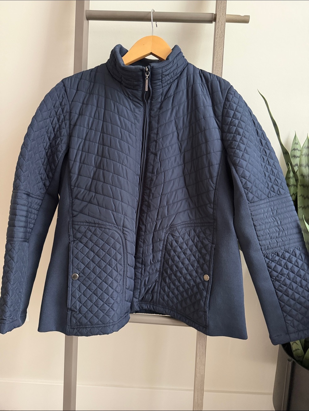 Weatherproof Navy Quilted Puffer Jacket
